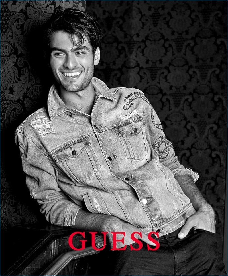 All smiles, Matteo Bocelli stars in Guess' spring-summer 2018 campaign.