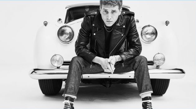 Nathan Mitchell is Cool in Denim for Hudson Jeans Spring '18 Campaign Nathan Mitchell stars in Hudson Jeans' spring-summer 2018 campaign.