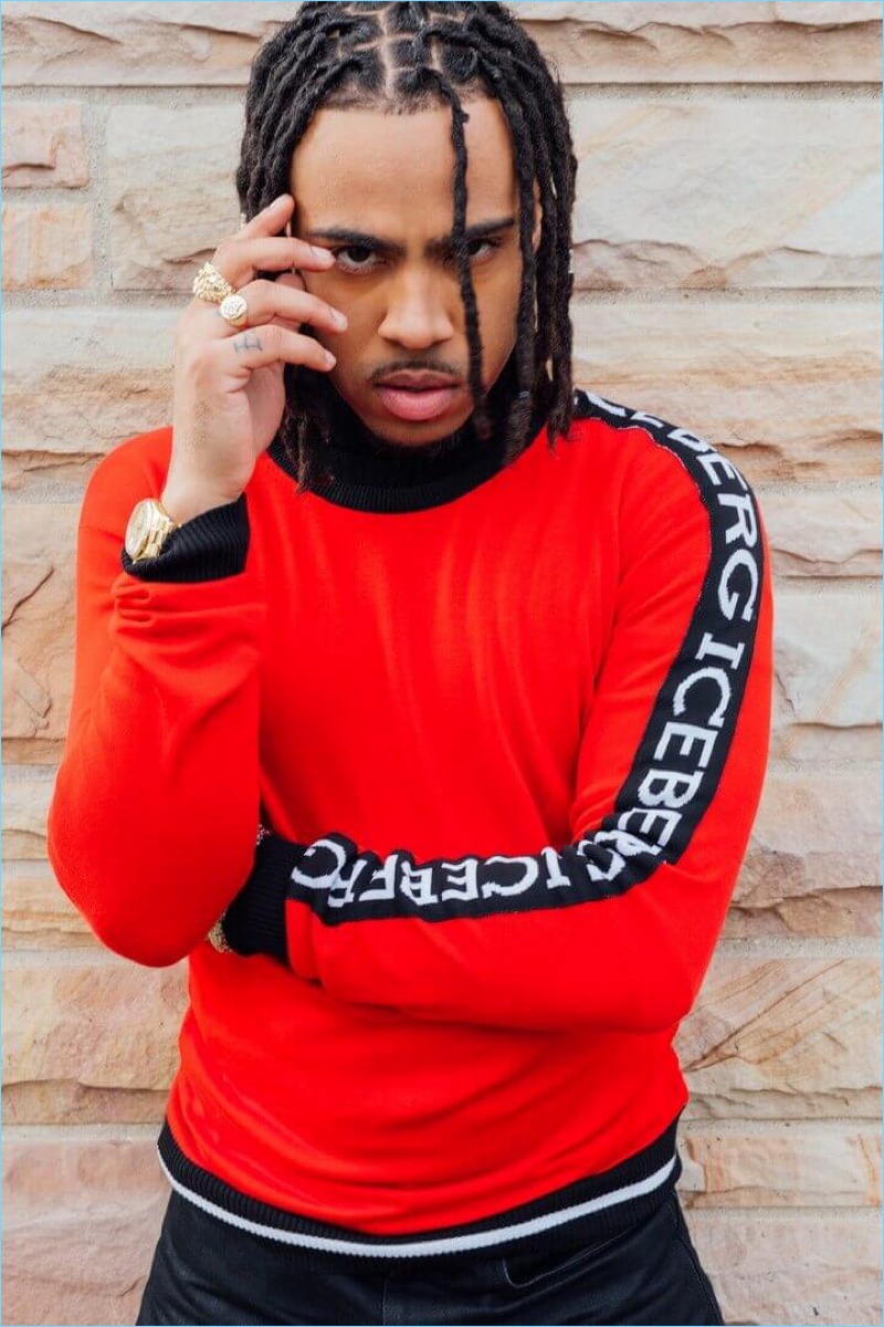 Rapper Vic Mensa stars in Iceberg's spring-summer 2018 campaign.