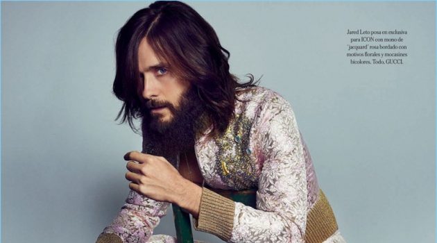 Jared Leto Rocks Spring Style for Icon El PaÃs Cover Shoot Actor Jared Leto dons a dandy Gucci look with Tod's loafers.
