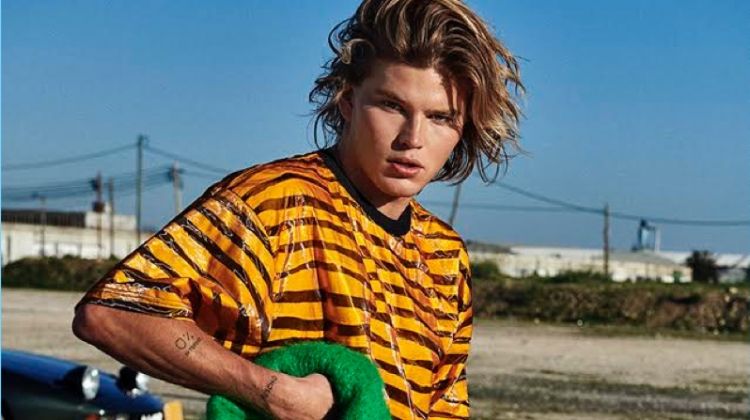 Jordan Barrett is the Wild Child, Covers GQ Portugal