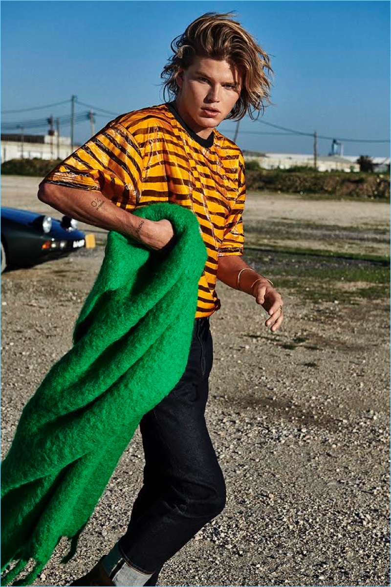 Jordan Barrett 2018 GQ Portugal Cover Photo Shoot 012