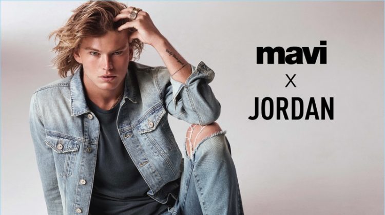 Australian model Jordan Barrett stars in Mavi's spring-summer 2018 campaign.