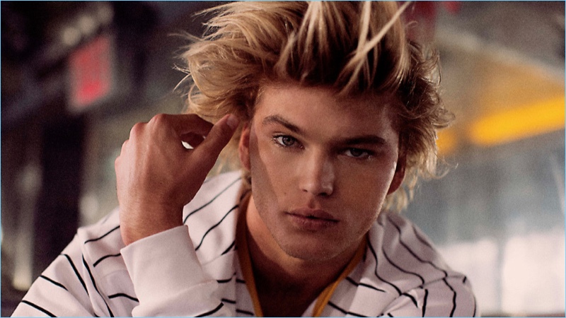 Model Jordan Barrett fronts Penshoppe's spring 2018 campaign.