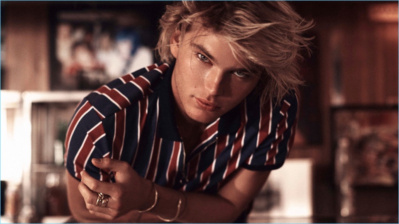 Australian model Jordan Barrett fronts Penshoppe's spring 2018 campaign.