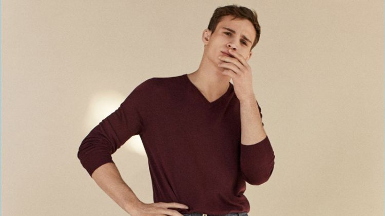 Real Perception: Julian Schneyder Models New Massimo Dutti Styles