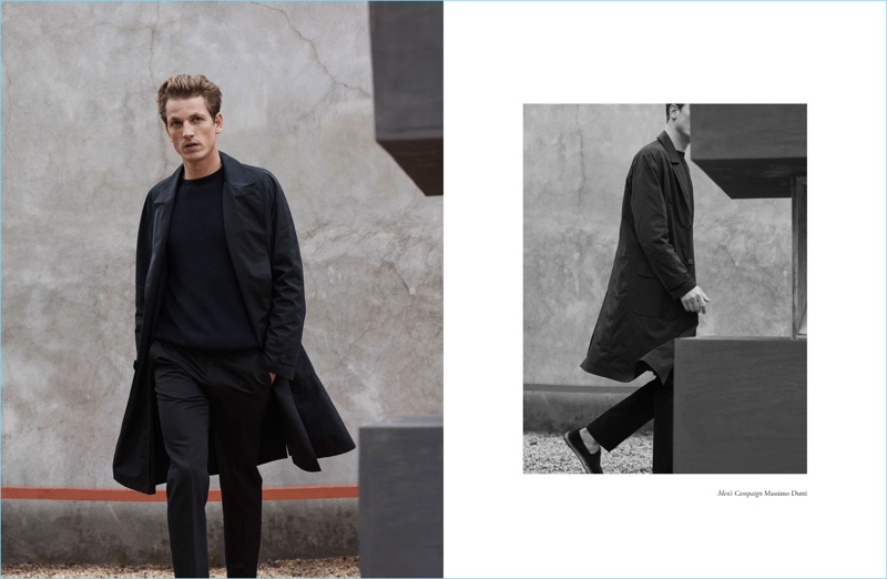 Josh Olins fotografa Hugo Sauzay per la campagna primavera-estate 2018 di Massimo Dutti.