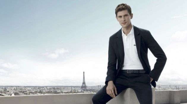 Mathias Lauridsen stars in the L'Homme Lacoste fragrance campaign.