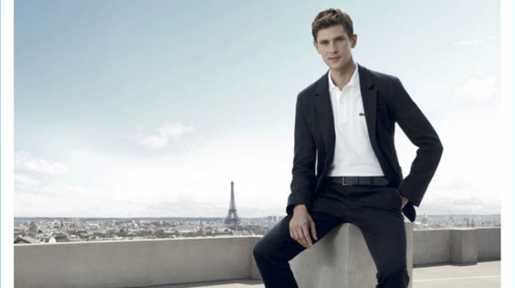 Mathias Lauridsen stars in the L'Homme Lacoste fragrance campaign.