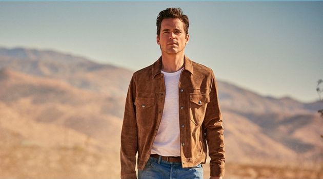 Matt Bomer is 'On the Road' for Todd Snyder Spring '18 Campaign Matt Bomer wears a suede jacket, pocket tee, and selvedge jeans for Todd Snyder's spring-summer 2018 campaign.
