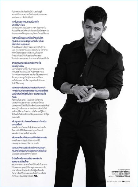 Nick Jonas 2018 GQ Thailand Cover Photo Shoot 007