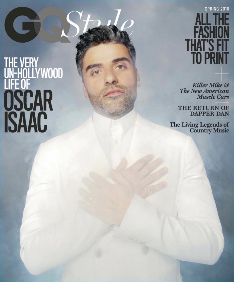 Oscar Isaac covers the spring 2018 issue of GQ Style.