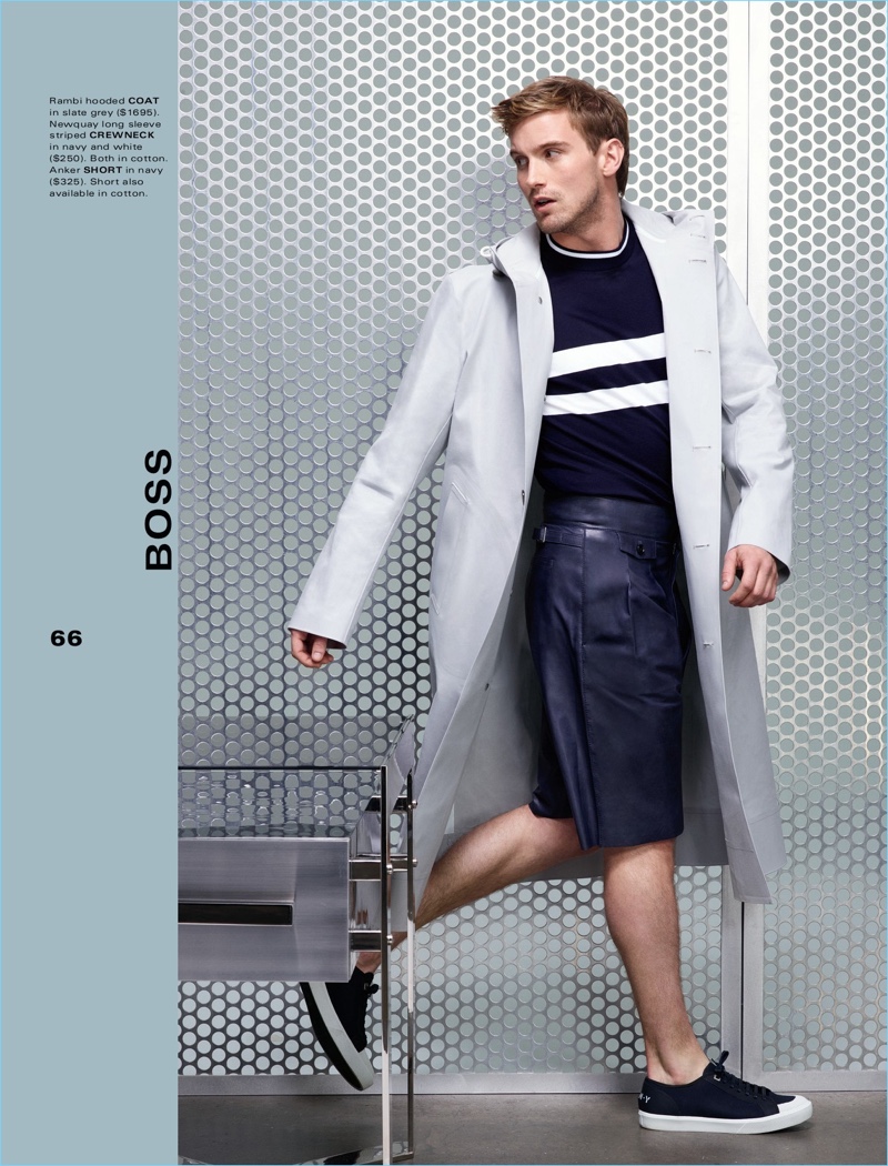 Embracing an athleisure-inspired look, RJ King wears BOSS.