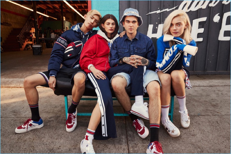 Sup Park, Diana Silvers, Gabriel-Kane Day-Lewis, and Pyper America Smith star in Tommy Jeans' spring-summer 2018 campaign.
