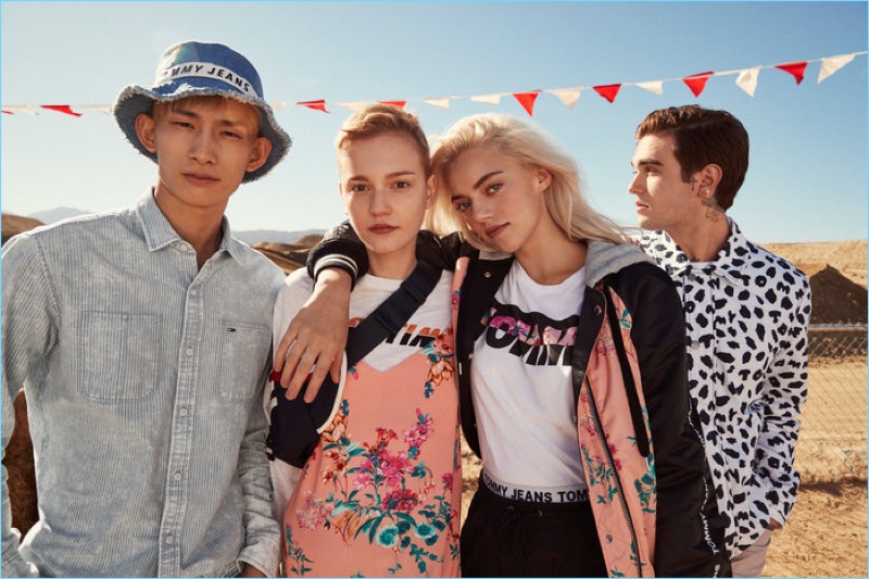 Tommy Jeans enlists Sup Park, Lina Hoss, Diana Silvers, and Gabriel-Kane Day-Lewis to star in its spring-summer 2018 campaign.