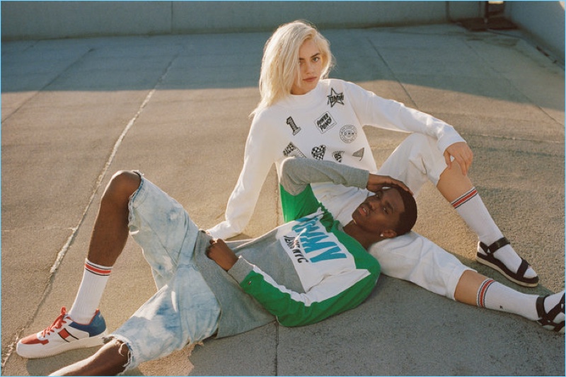 Embracing laid-back style, Christian "King" Combs and Pyper America Smith star in Tommy Jeans' spring-summer 2018 campaign.