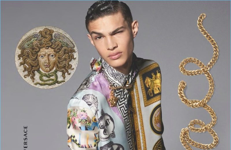 Noah Luis Brown Brings Young Spirit to Versace Spring ’18 Campaign