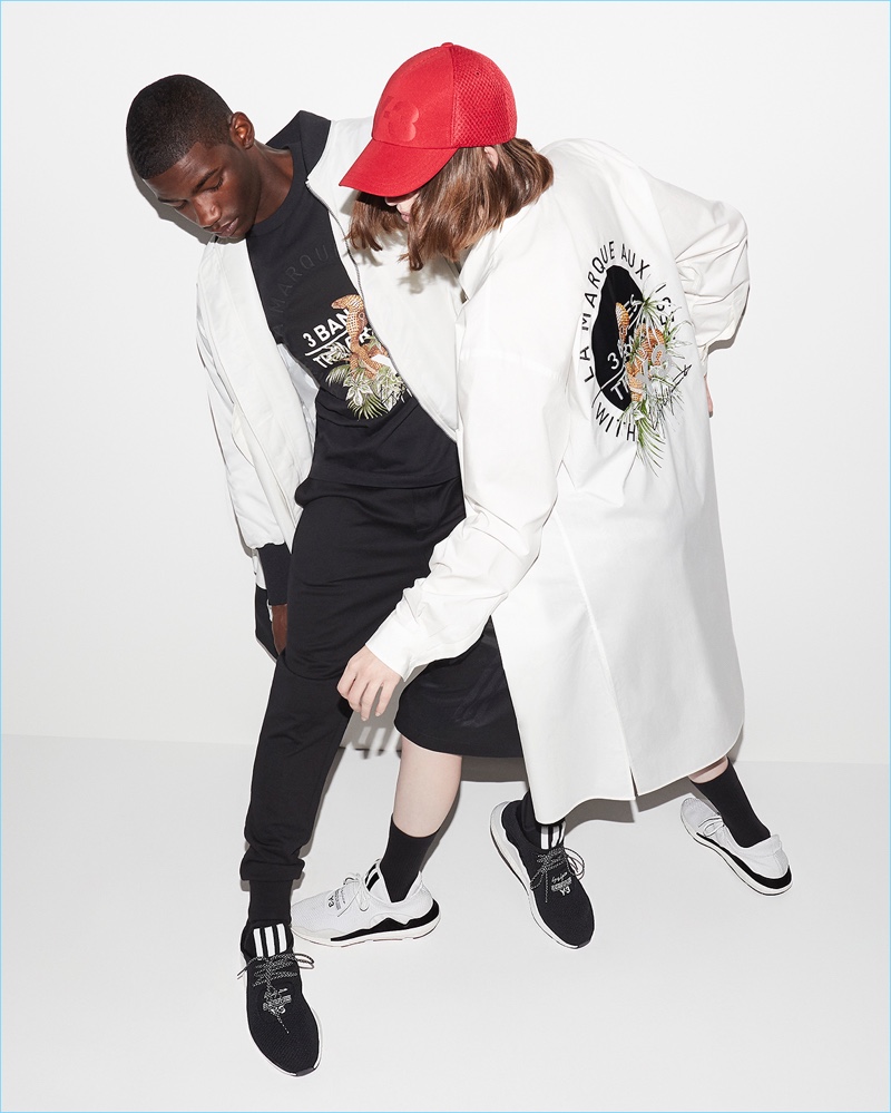 Valentine Rontez and Jennae Quisenberry appear in Y-3's spring-summer 2018 campaign.
