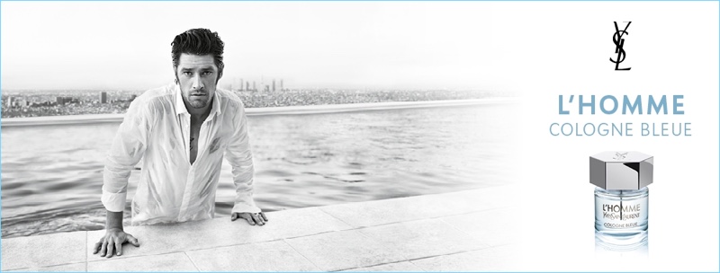 Yves Saint Laurent reunites with Vinnie Woolston for its L'Homme Cologne Bleue campaign.