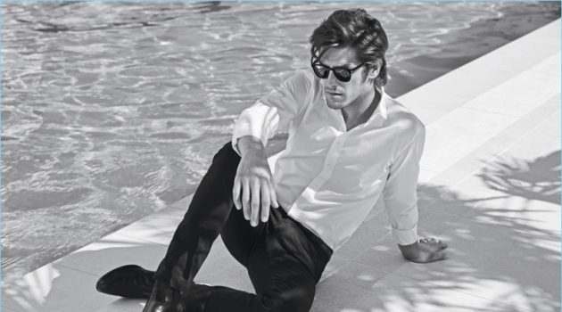 Vinnie Woolston Stars in Yves Saint Laurent L'Homme Cologne Bleue Fragrance Campaign Vinnie Woolston fronts Yves Saint Laurent's campaign for L'Homme Cologne Bleue.