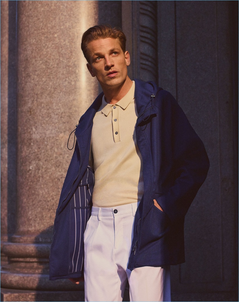 Zara Man enlists Hugo Sauzay as the star of its latest style edit.