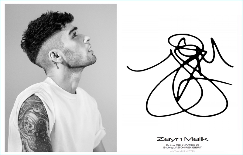 Bruno Staub photographs Zayn Malik for Interview Germany.