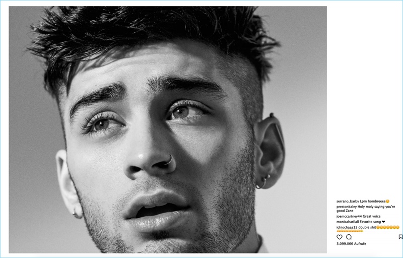 Ready for his close-up, Zayn Malik stars in a photo shoot for Interview Germany.