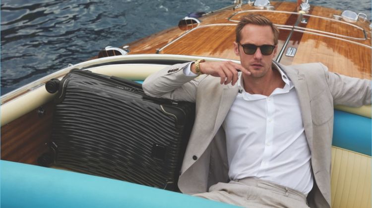 Alexander Skarsgård Travels the World for Tumi Latitude Campaign