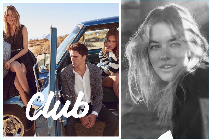 Taking a road trip, Josh Beech appears in Beymen Club's spring-summer 2018 campaign.