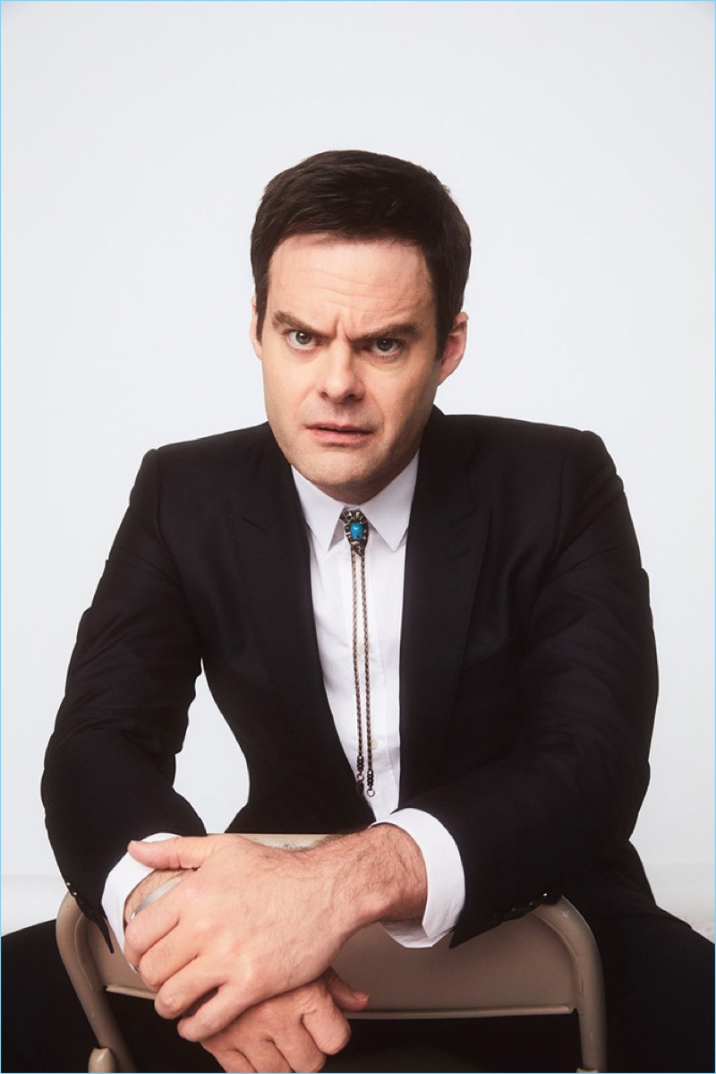 Donning Dolce & Gabbana, Bill Hader stars in a GQ photo shoot.