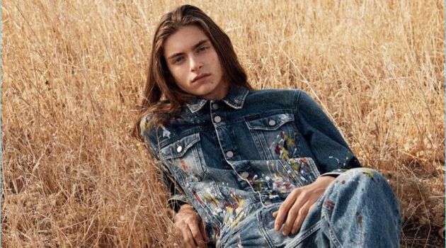 Calvin Klein Jeans Embraces Mid-West Charm for Spring '18 Campaign Posing in the field, Dylan Christensen stars in Calvin Klein Jeans' spring-summer 2018 campaign.