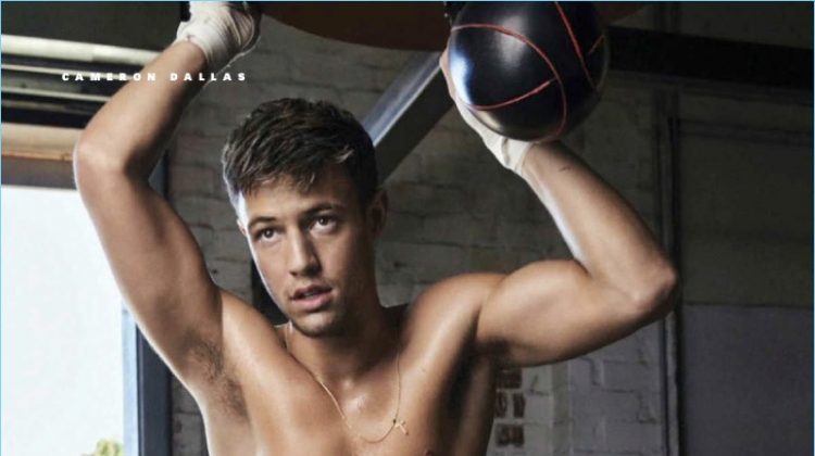 Cameron Dallas flexes for GQ México.