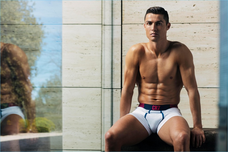 Showing off his latest underwear style, Cristiano Ronaldo fronts the campaign for CR7 Underwear.