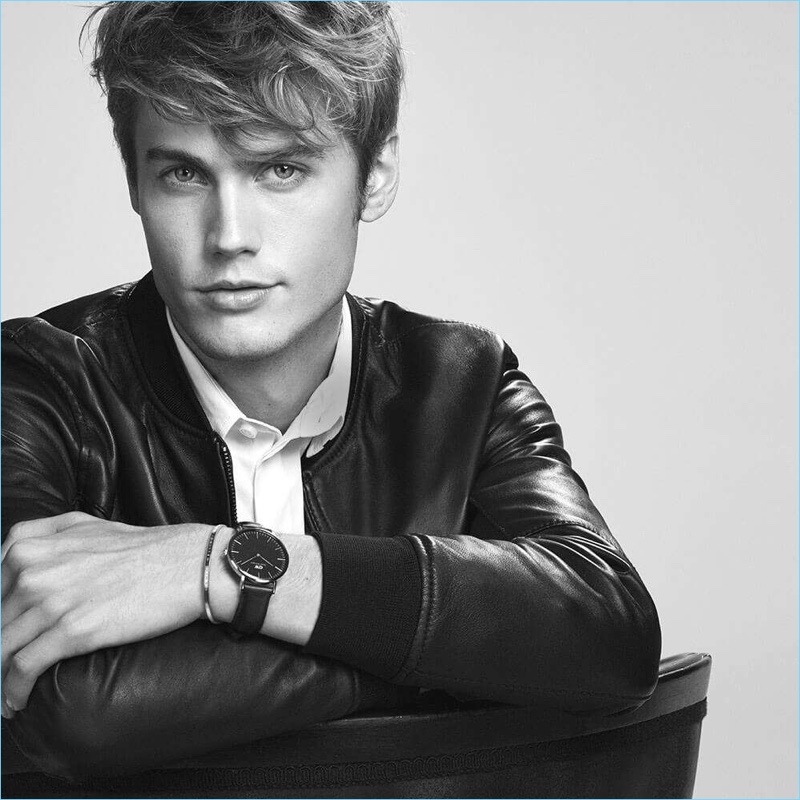 Neels Visser fronts Daniel Wellington's #MyClassic campaign.