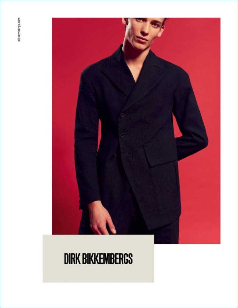 Christopher Einla stars in Dirk Bikkembergs' spring-summer 2018 campaign.