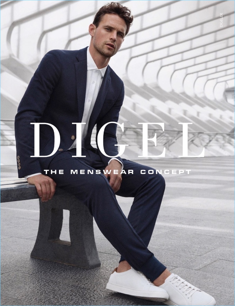 Guy Robinson fronts Digel's spring-summer 2018 campaign.