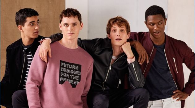Spring Arrivals: Felix Gesnouin, Anders Hayward + More Star in H&M Campaign H&M proposes casual style with its new campaign. Embracing spring looks, models Saif K., Anders Hayward, Felix Gesnouin, and Hamid Onifade pose for a picture.