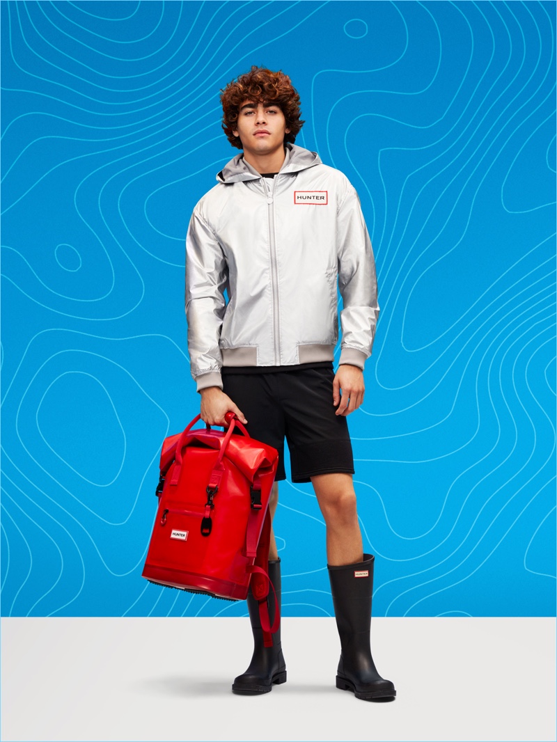 Embracing outdoors style, Francisco Perez wears pieces from Hunter's Target collaboration. » Hunter Brings Outdoors Vibe to Target with Spring Collaboration Embracing outdoors style, Francisco Perez wears pieces from Hunter's Target collaboration.