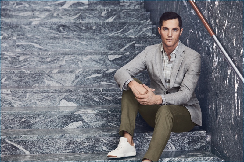 Ollie Edwards showcases smart style from J.Hilburn.