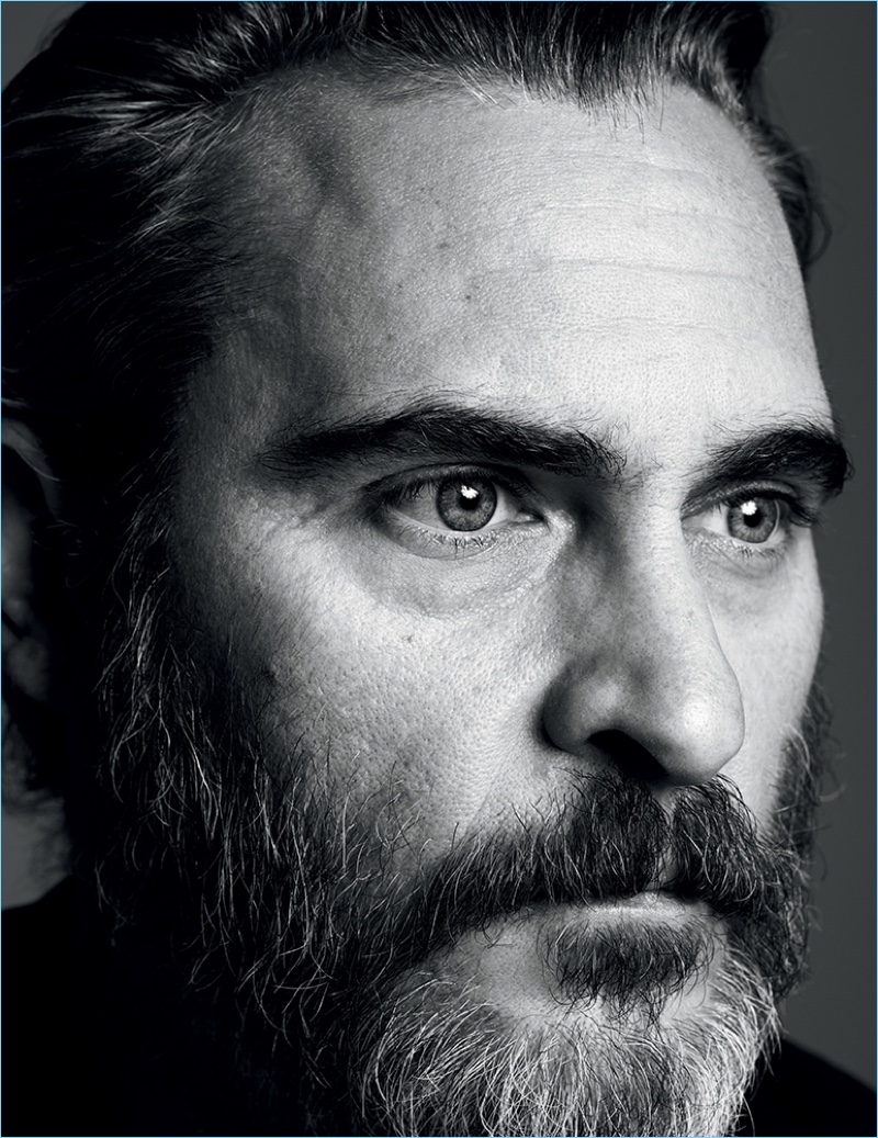 Actor Joaquin Phoenix appears in a photo shoot for Interview magazine.