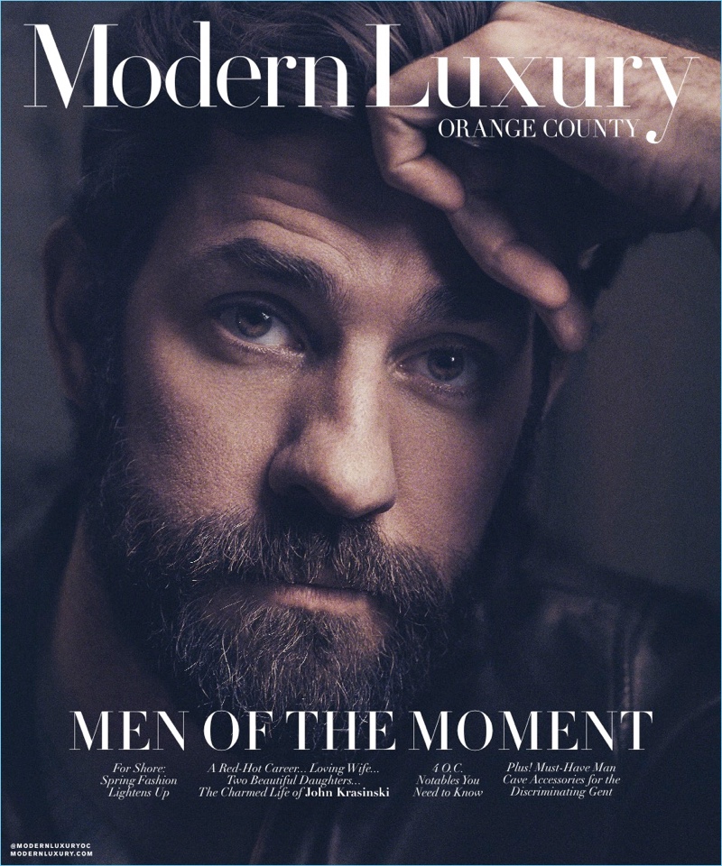 John Krasinski covers the April 2018 issue of Modern Luxury.