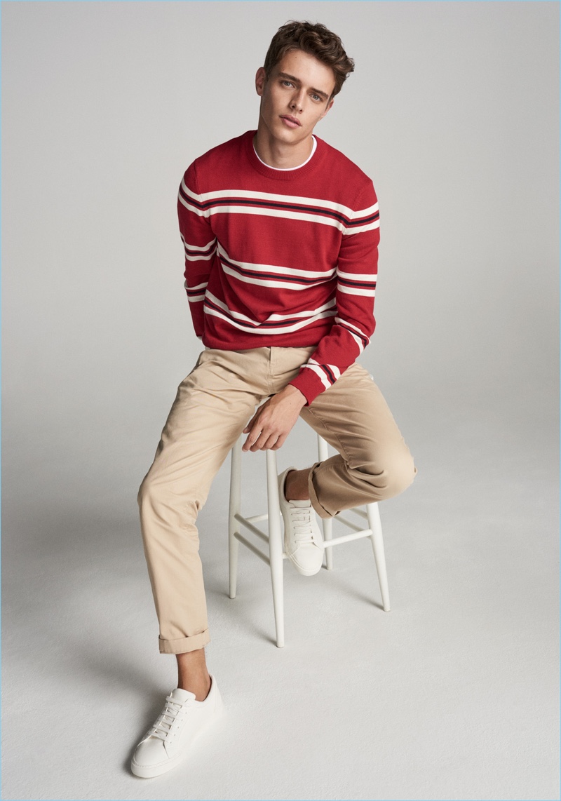 A smart vision in a classic sweater, Jordy Baan links up with John Lewis.