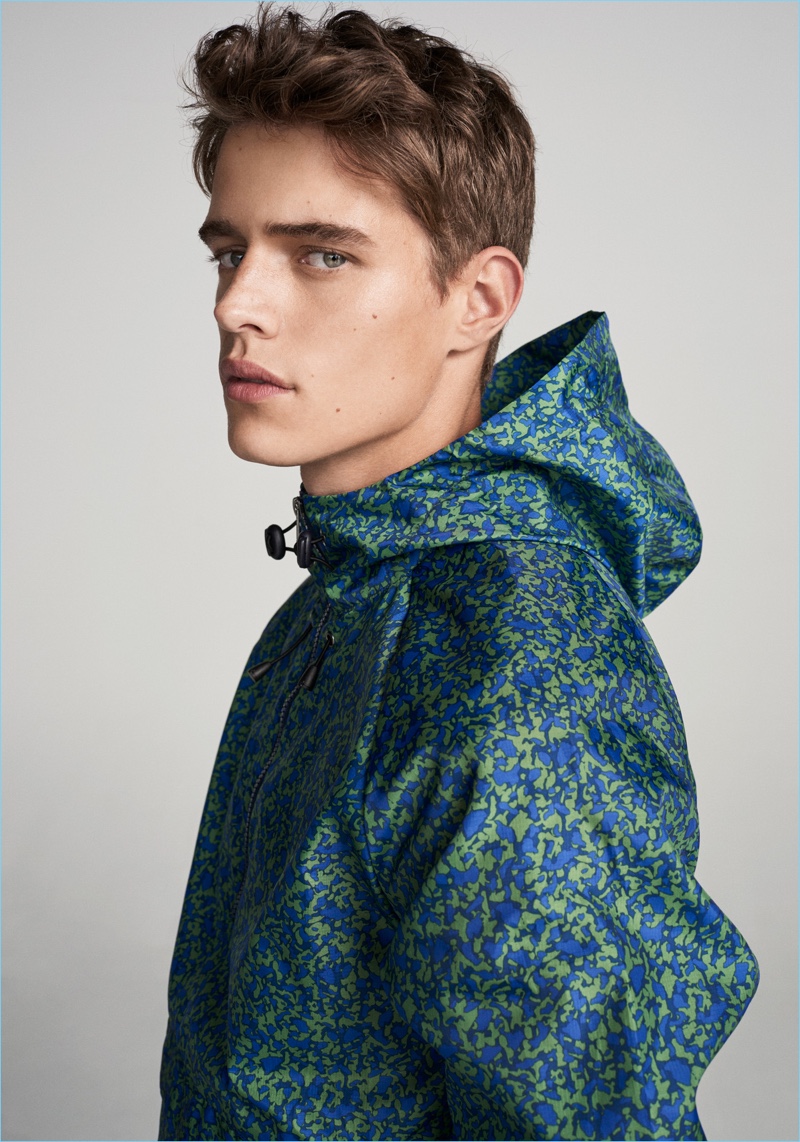 Going sporty, Jordy Baan connects with John Lewis for spring 2018.