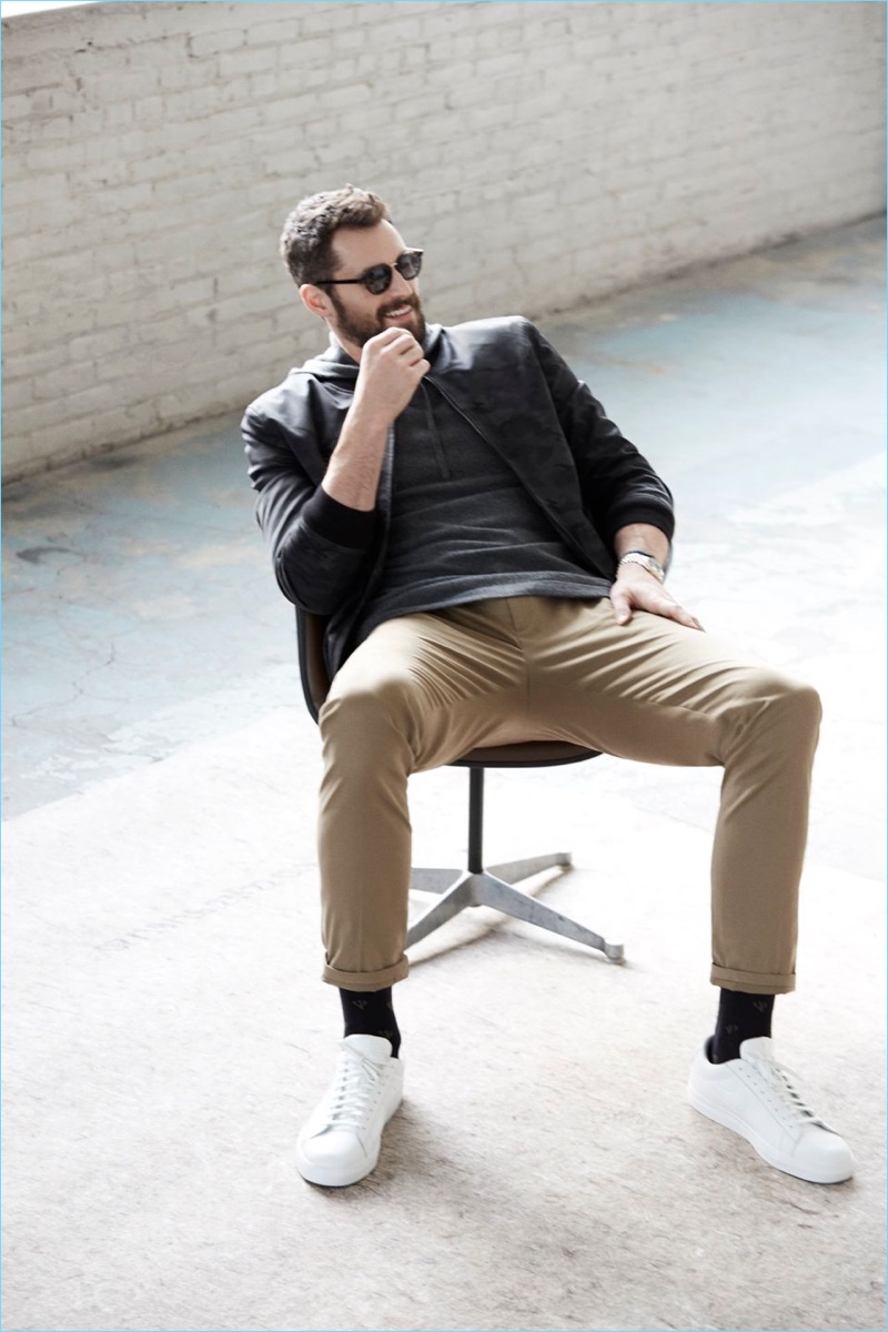 A cool vision, Kevin Love rocks shades and the latest fashions from Banana Republic.