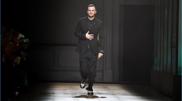 Kris Van Assche Departs Dior Homme, Kim Jones Signs On Kris Van Assche gives his final bow for Dior Homme on January 20, 2018 in Paris, France.