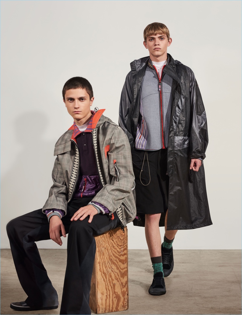 Going sporty, Joaquim and Jose Luis front Lanvin's spring-summer 2018 campaign.