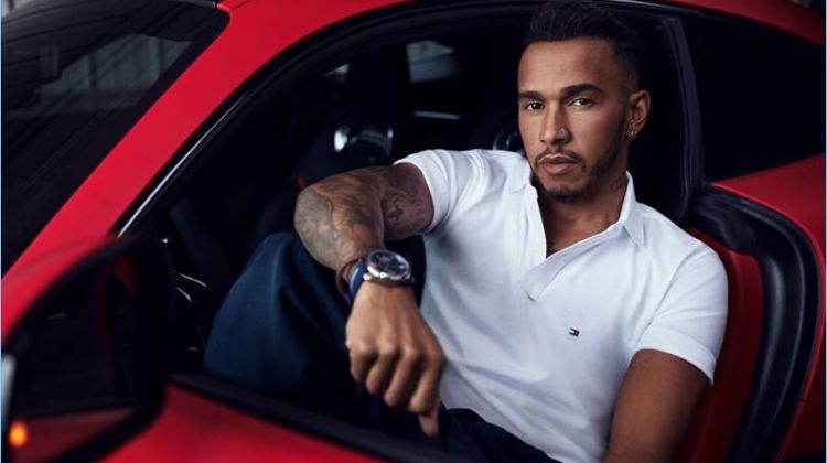 Lewis Hamilton makes his debut outing as the newest global ambassador of Tommy Hilfiger.