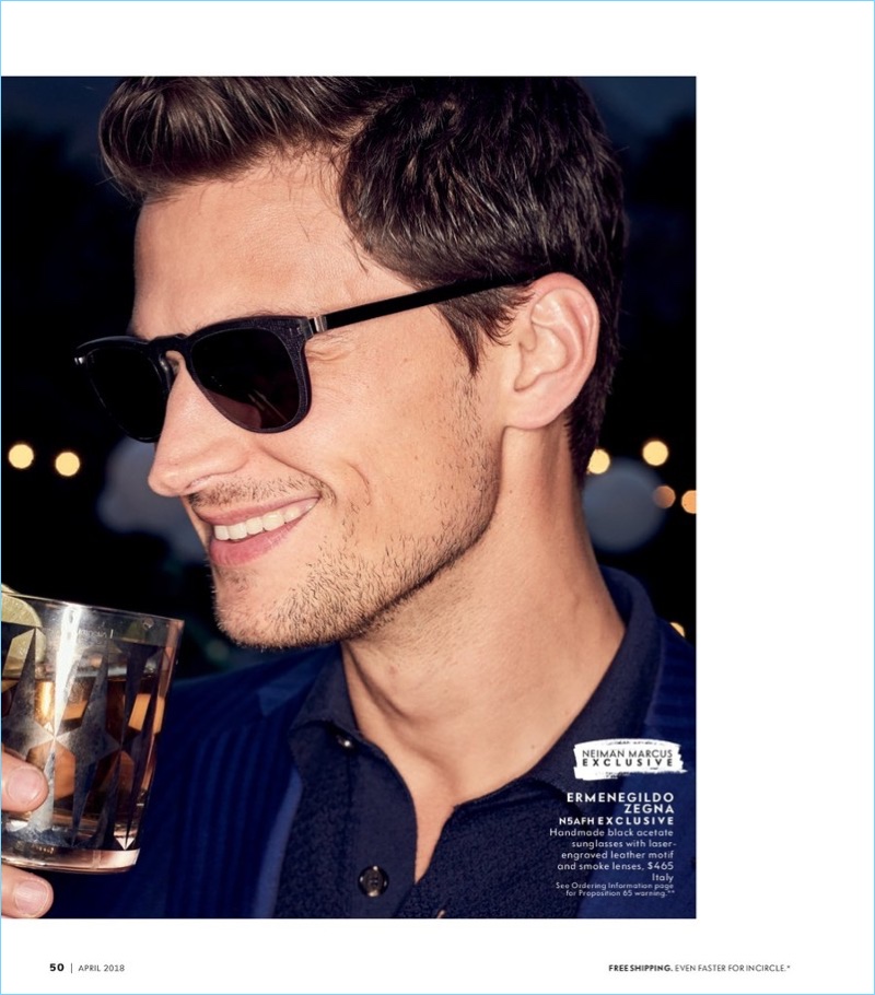 All smiles, Garrett Neff wears Ermenegildo Zegna. » Life of the Party: Garrett Neff & Paolo Roldan for Neiman Marcus All smiles, Garrett Neff wears Ermenegildo Zegna.