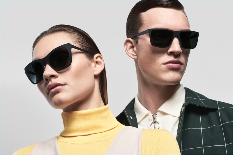 Philip Messmann photographs Malthe Lund Madsen and Caroline Corinth for Ørgreen Optics' spring-summer 2018 campaign.