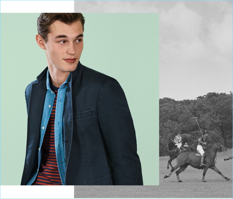 Kit Butler dons smart style from POLO Ralph Lauren.